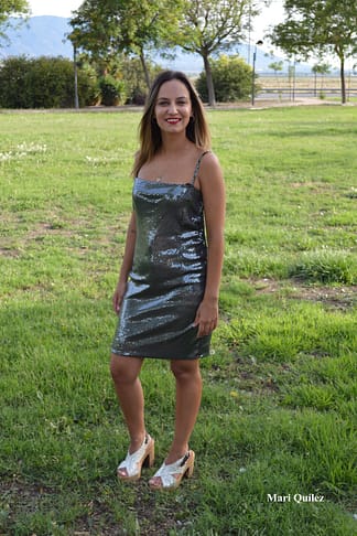 Vestido Plata Star