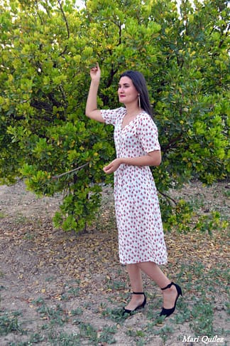 Vestido pink white